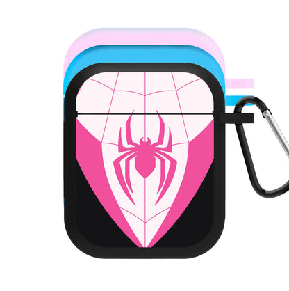 Pink And Black Spider Costume AirPods Case