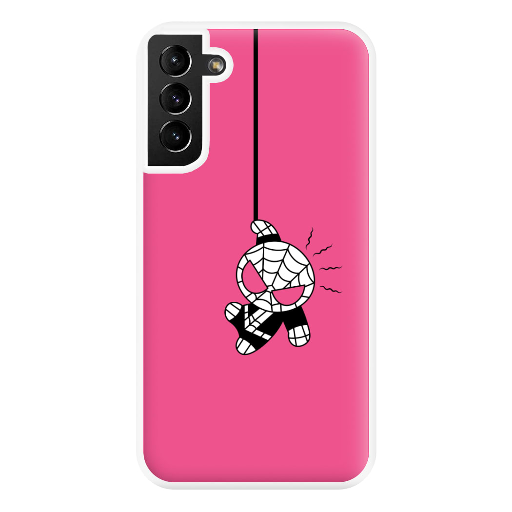 Pink Hanging Spider Hero  Galaxy S21 Plus Case