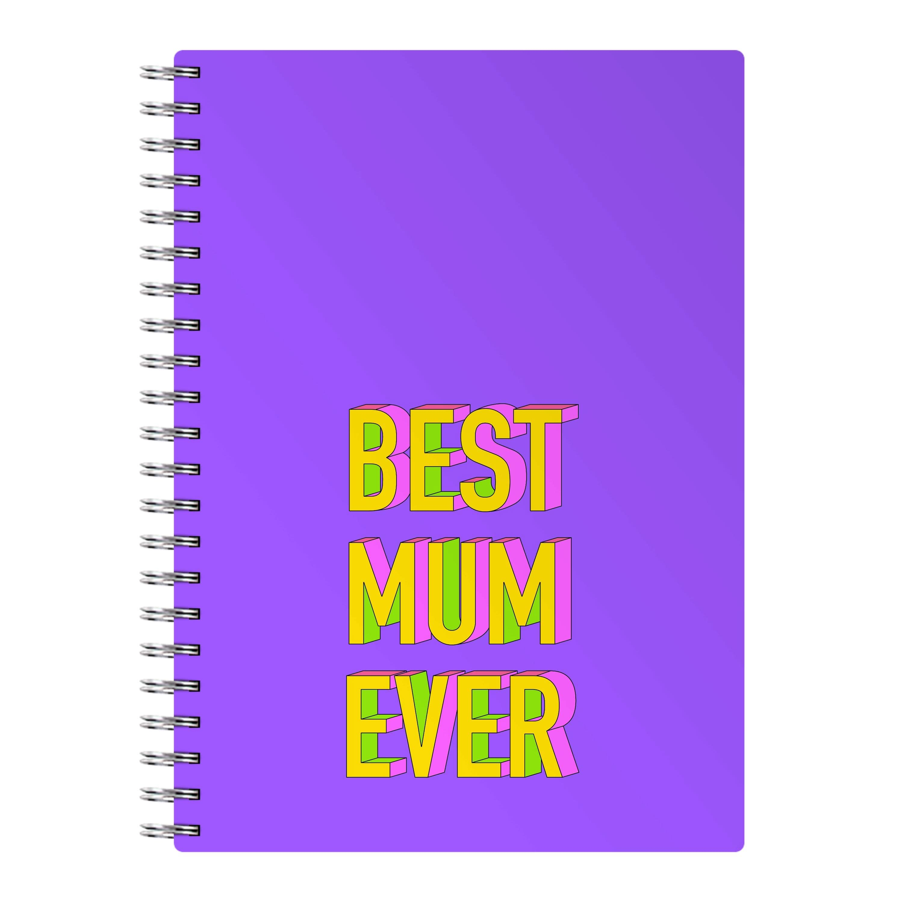 Geometric Best Mum Ever Notebook