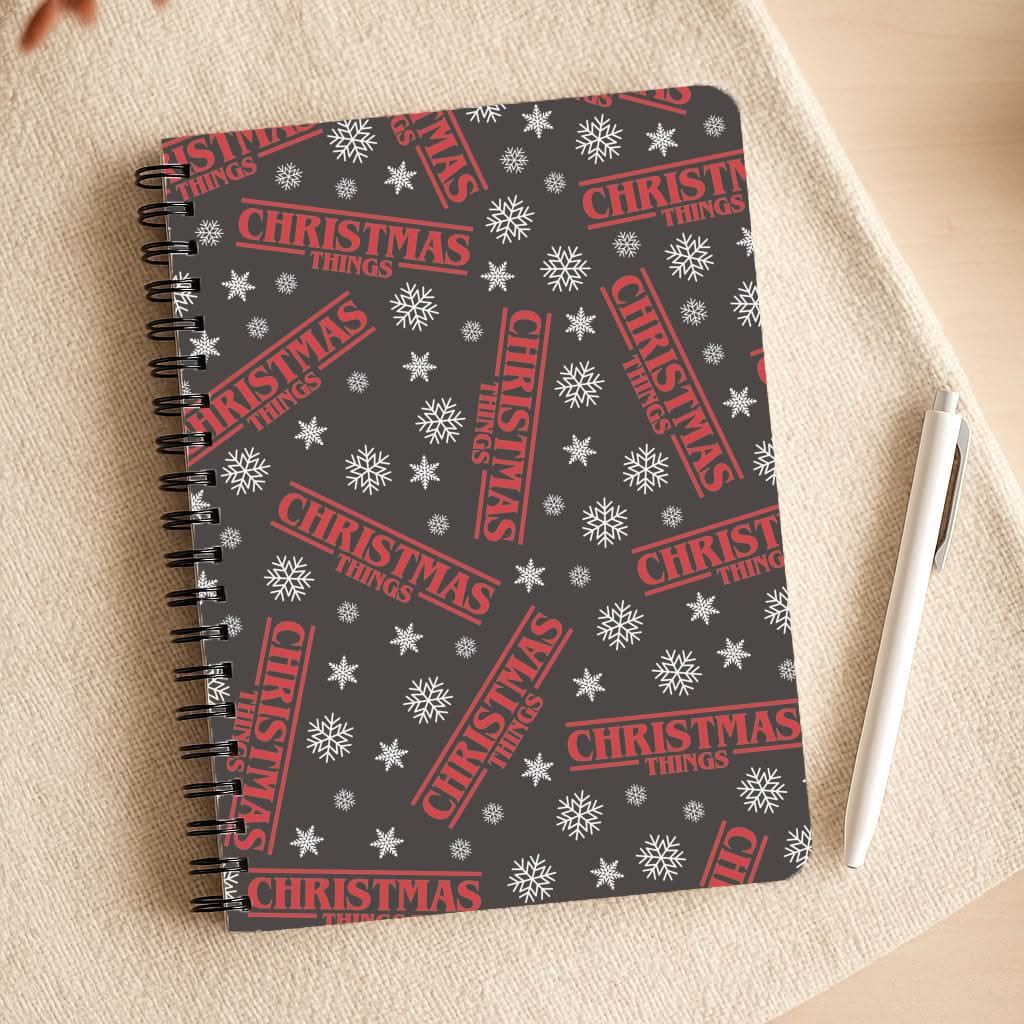 Christmas Things Snowflake Pattern Notepad