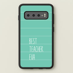Best Teacher Eva Galaxy S10 Plus Case