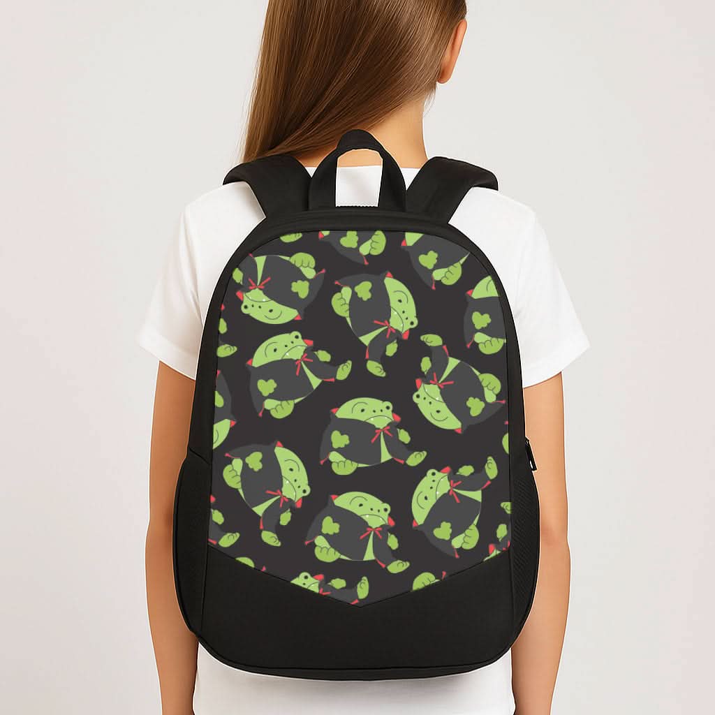 Vampire Frog Pattern  - Halloween School Bag