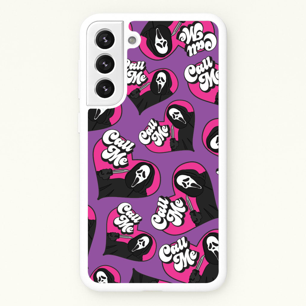 Call Me Heart Pattern Galaxy S21 Plus Case