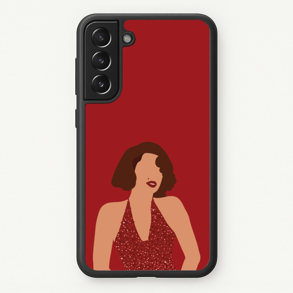 Red Sparkly Dress Galaxy S21 Plus Case
