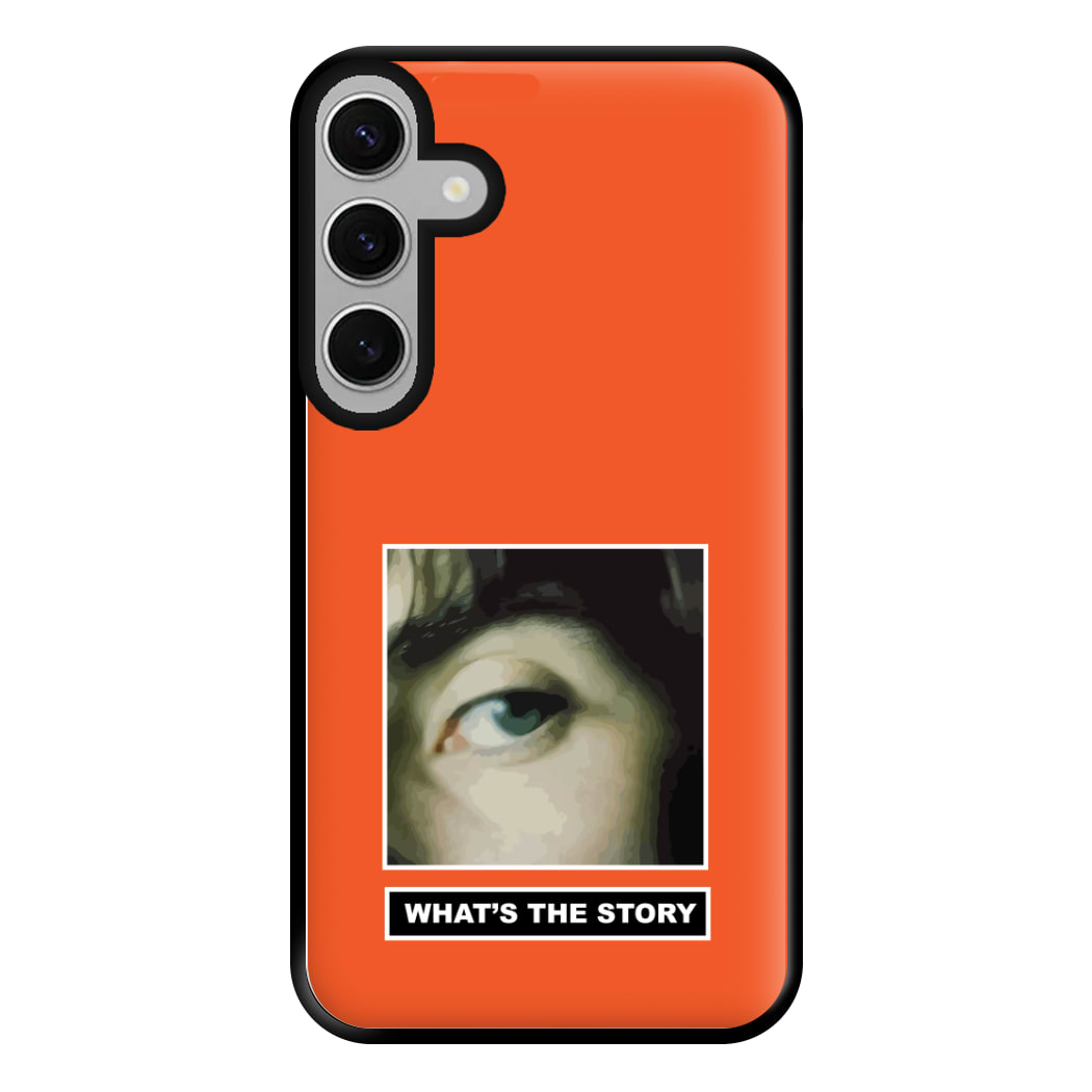 What's The Story Orange Galaxy S24FE Case