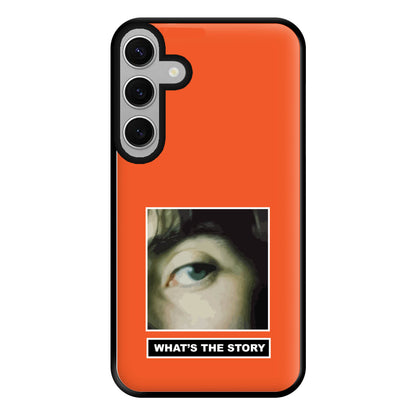 What's The Story Orange Galaxy S24FE Case