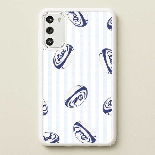 Dad Rugby Ball Pattern Galaxy A41 Case