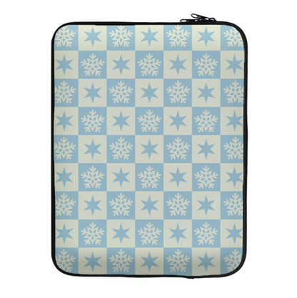 Snow And Star Pattern Laptop Sleeve