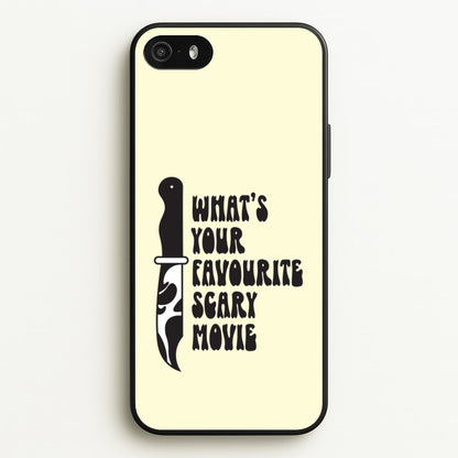 What's Your Favourite Scary Movie Trippy iPhone 5 / 5s / SE 2016 Case