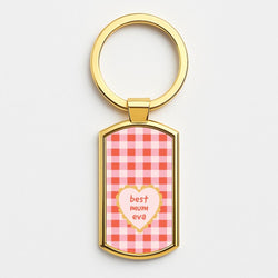 Best Mum Eva Gold Keyring