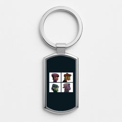Members Silver Metal Keyring