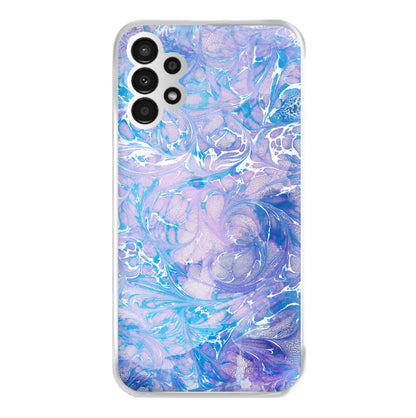 Sea Blue Swirly Marble Phone Case