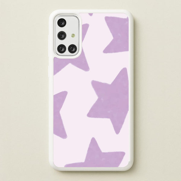 Lilac Stars Galaxy A71 Case