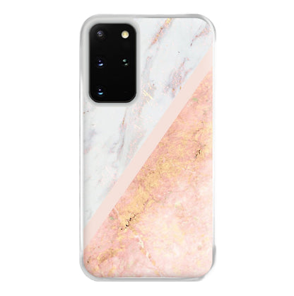 Marble and Rose Gold Phone Case