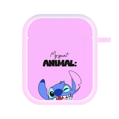 My Sprit Animal Blue Alien AirPods Case