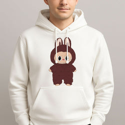 Cute Brown Monster Mens Hoodie