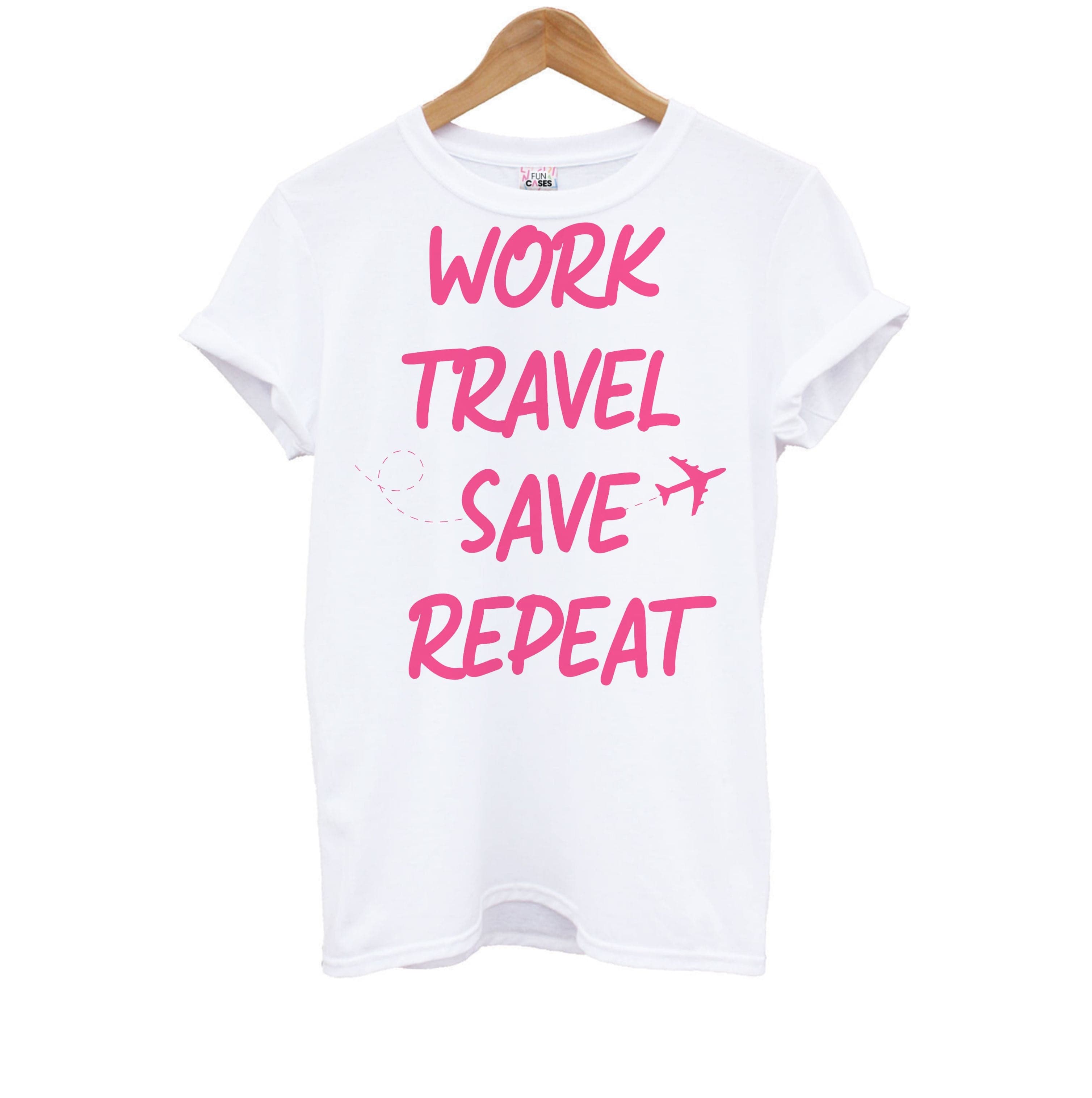 Work Travel Save Repeat - Travel Kids T-Shirt