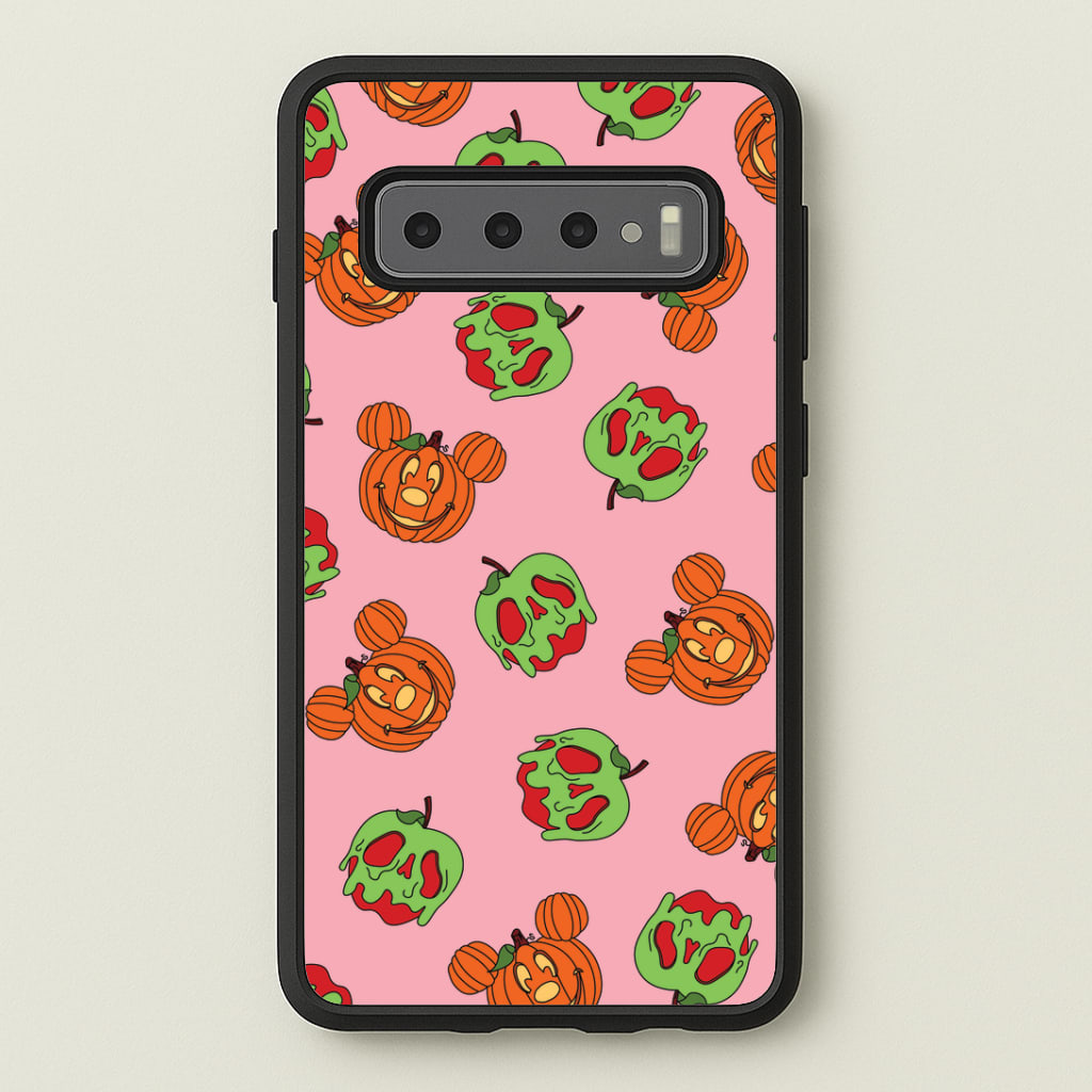 Pumpkin Mouse And Poison Apple Pattern Galaxy S10 Plus Case