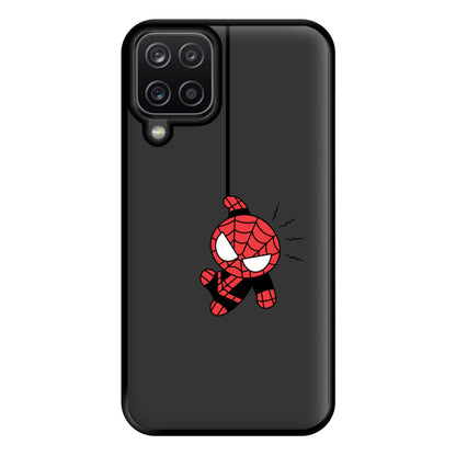 Gray Hanging Spider Hero Galaxy A12 Case