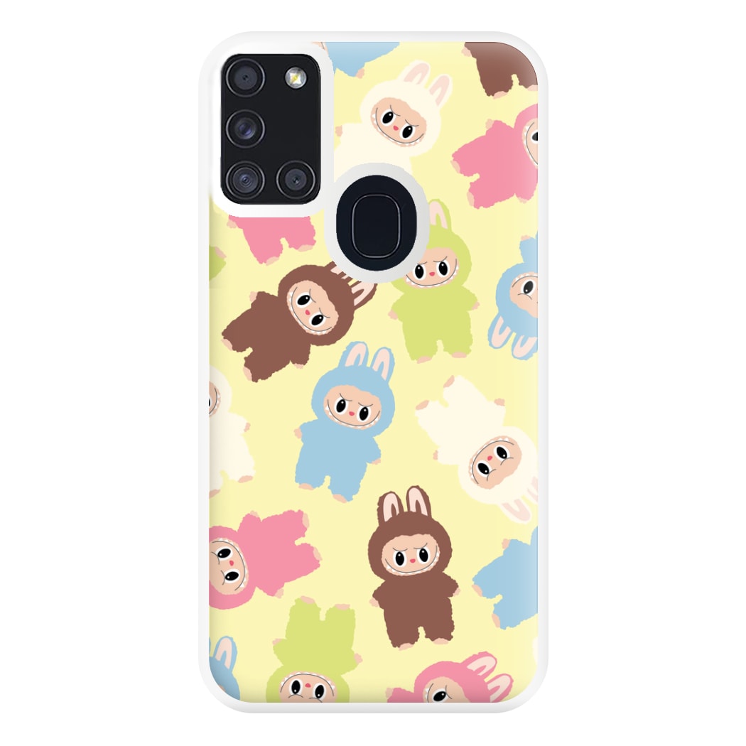 Colourful Little Monsters Pattern Galaxy A21s Case