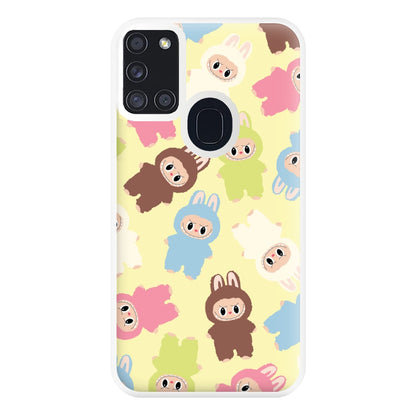 Colourful Little Monsters Pattern Galaxy A21s Case