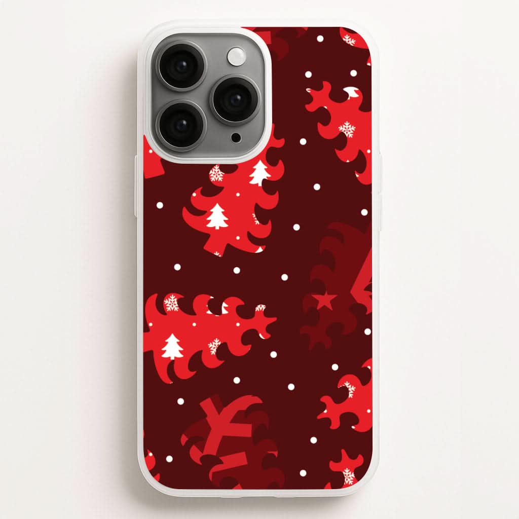 Wrapping Paper Christmas Tree Pattern Phone Case for Apple iPhone, Samsung Galaxy, Huawei and Google Pixel