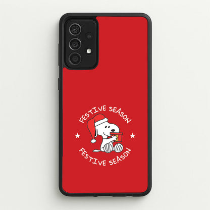 Cartoon Beagle Festive Season Galaxy A52 / A52s Case