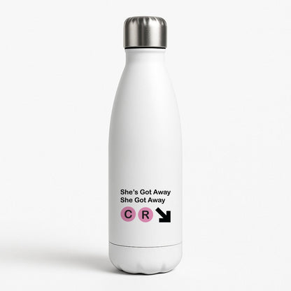 She Got Away White Water Bottle