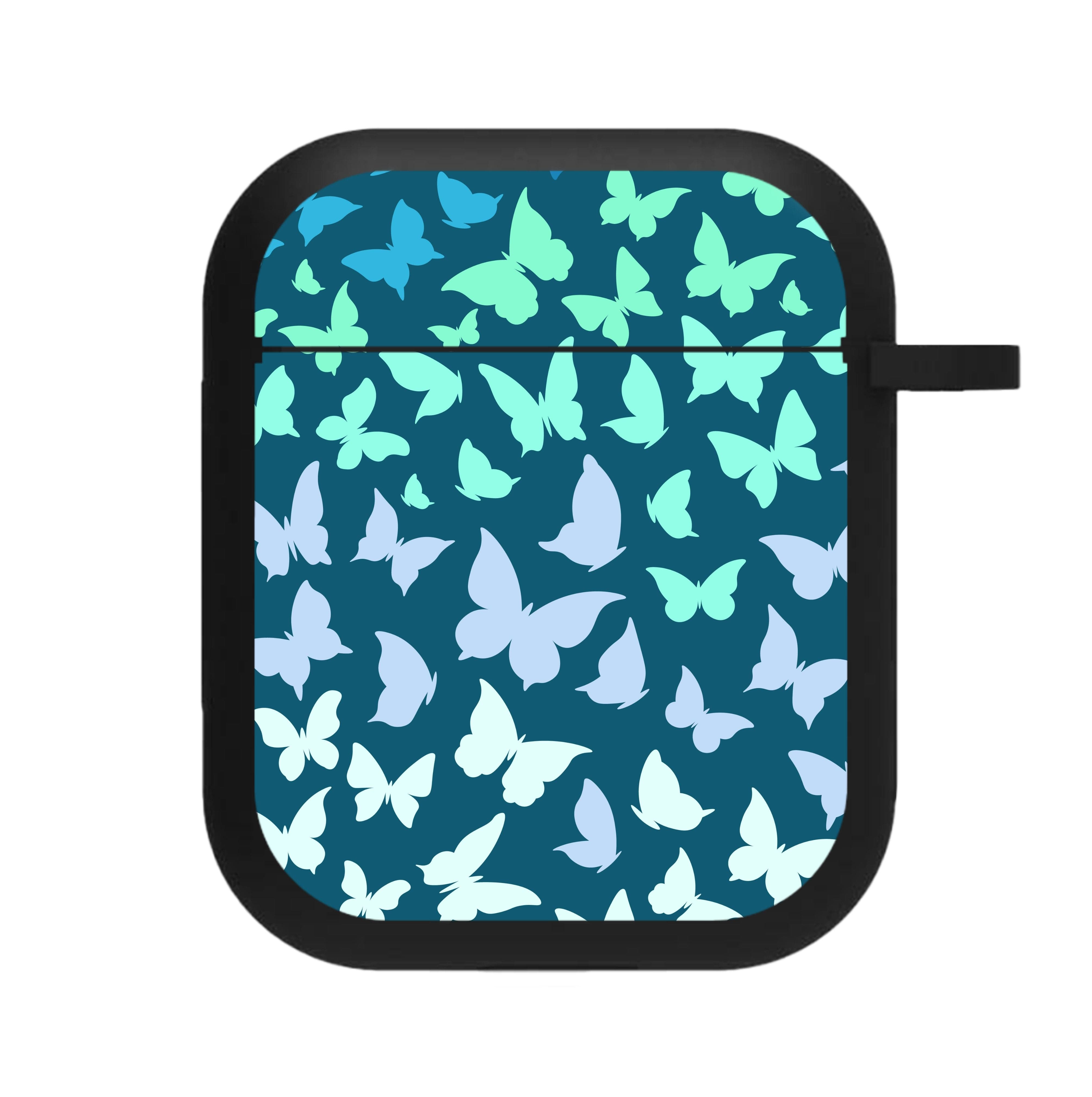 Blue Gradient Butterfly - Butterfly Patterns AirPods Case