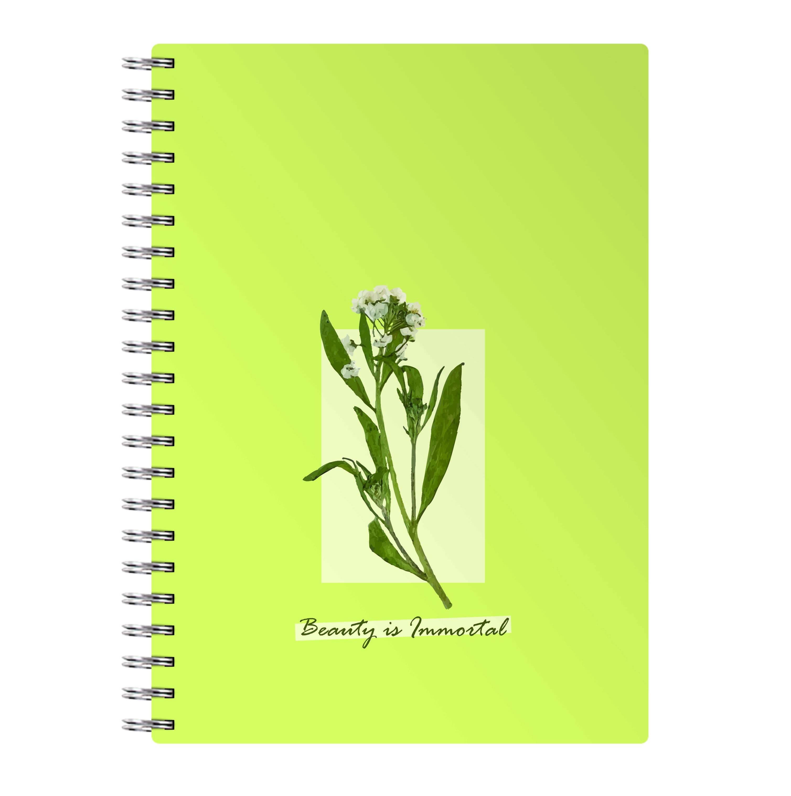 Beauty Is Immortal Press Flower Notebook