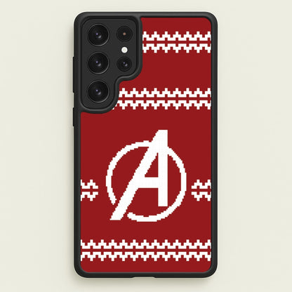 Superhero Team Red Christmas Jumper  Galaxy S23 Ultra Case