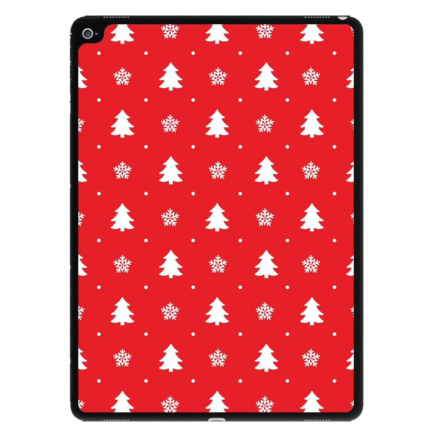 Red Tree Pattern iPad Case