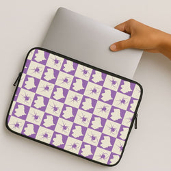 Spiders And Ghosts Checkered Pattern I MacBook Cover
