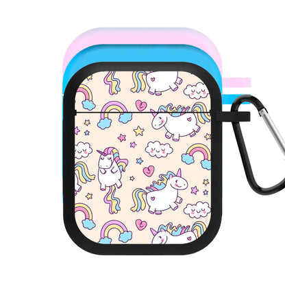 Cute Unicorn Pattern AirPods Case