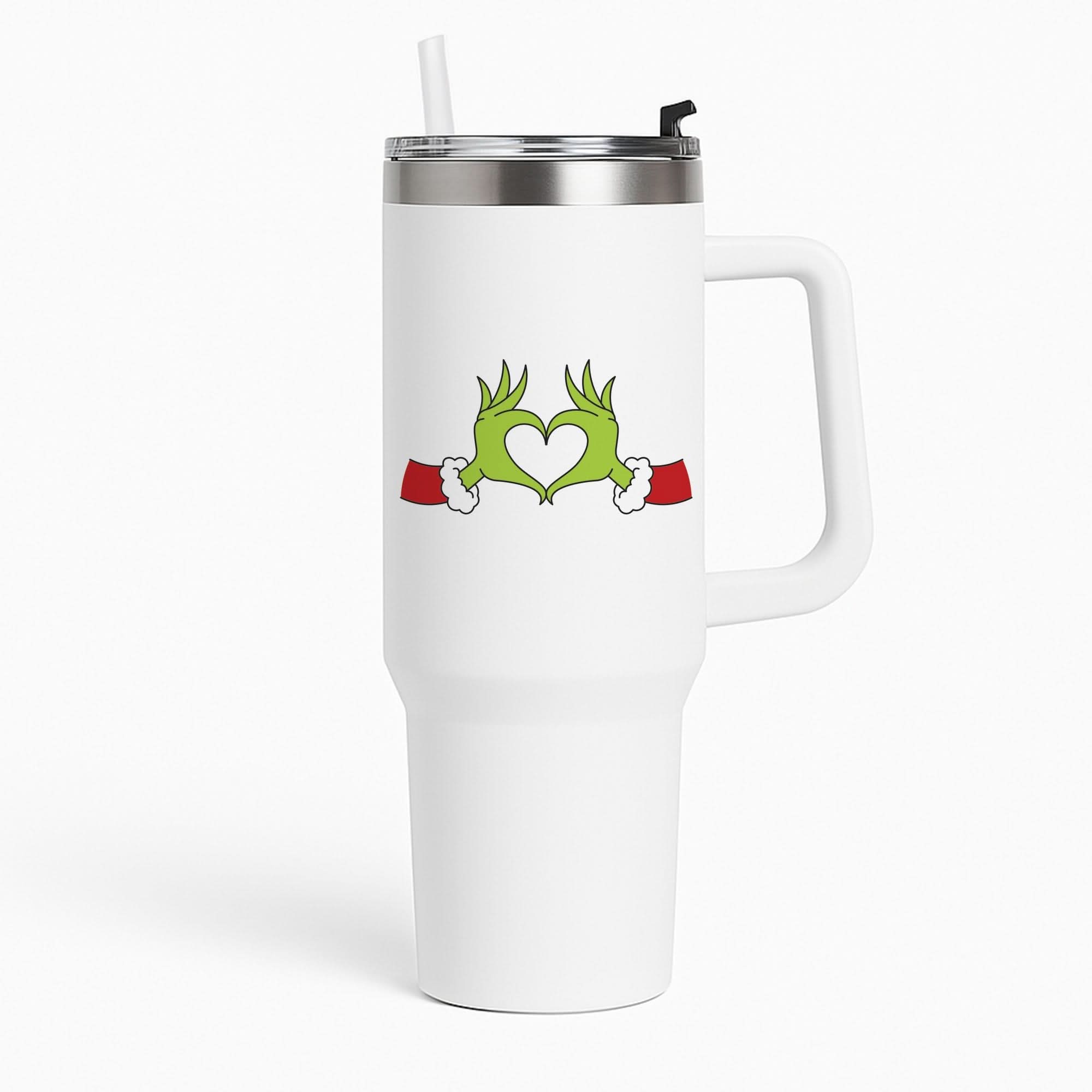 Christmas Green Heart Tumbler