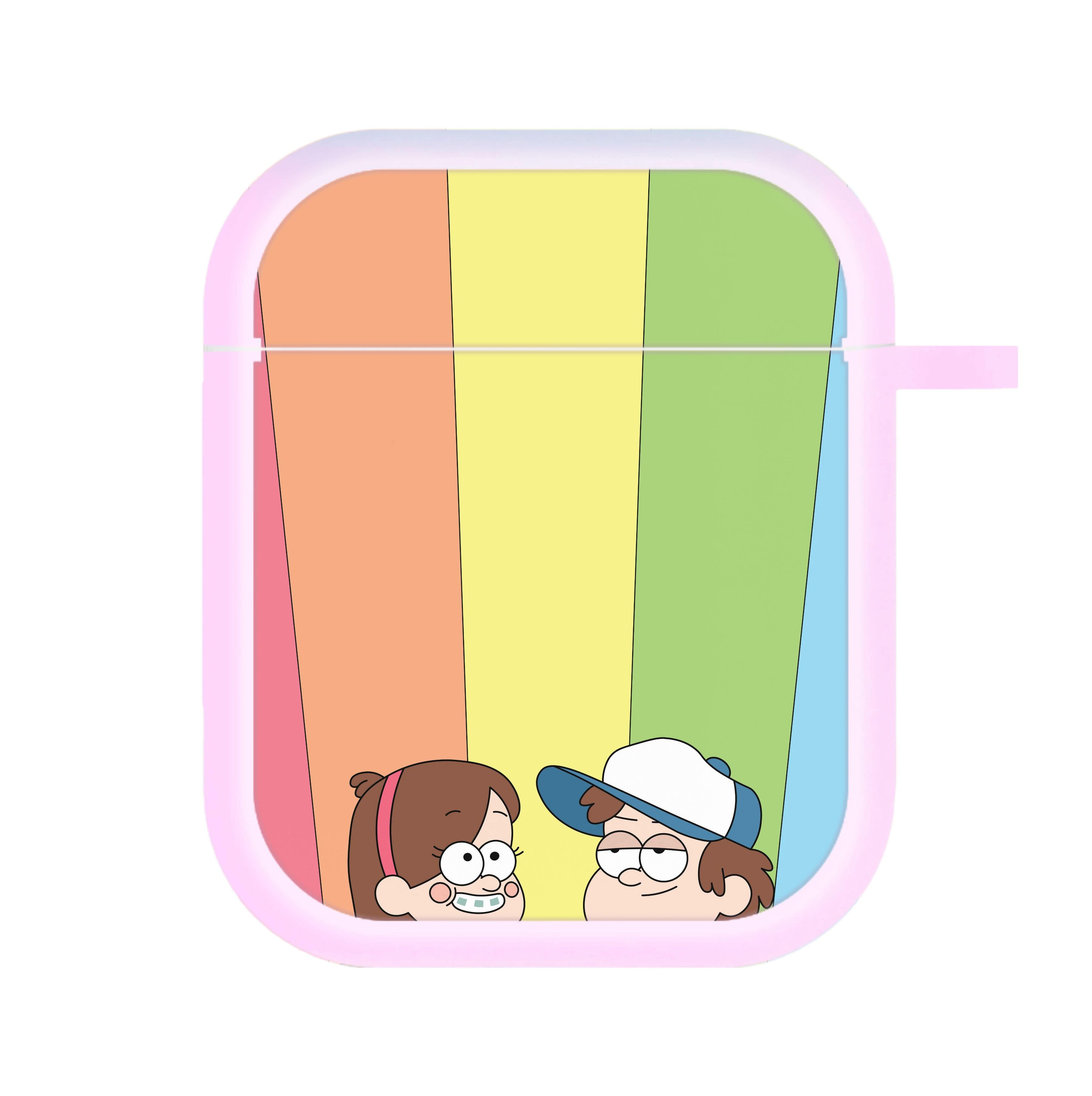 Mabel And Dipper Rainbow AirPods Case