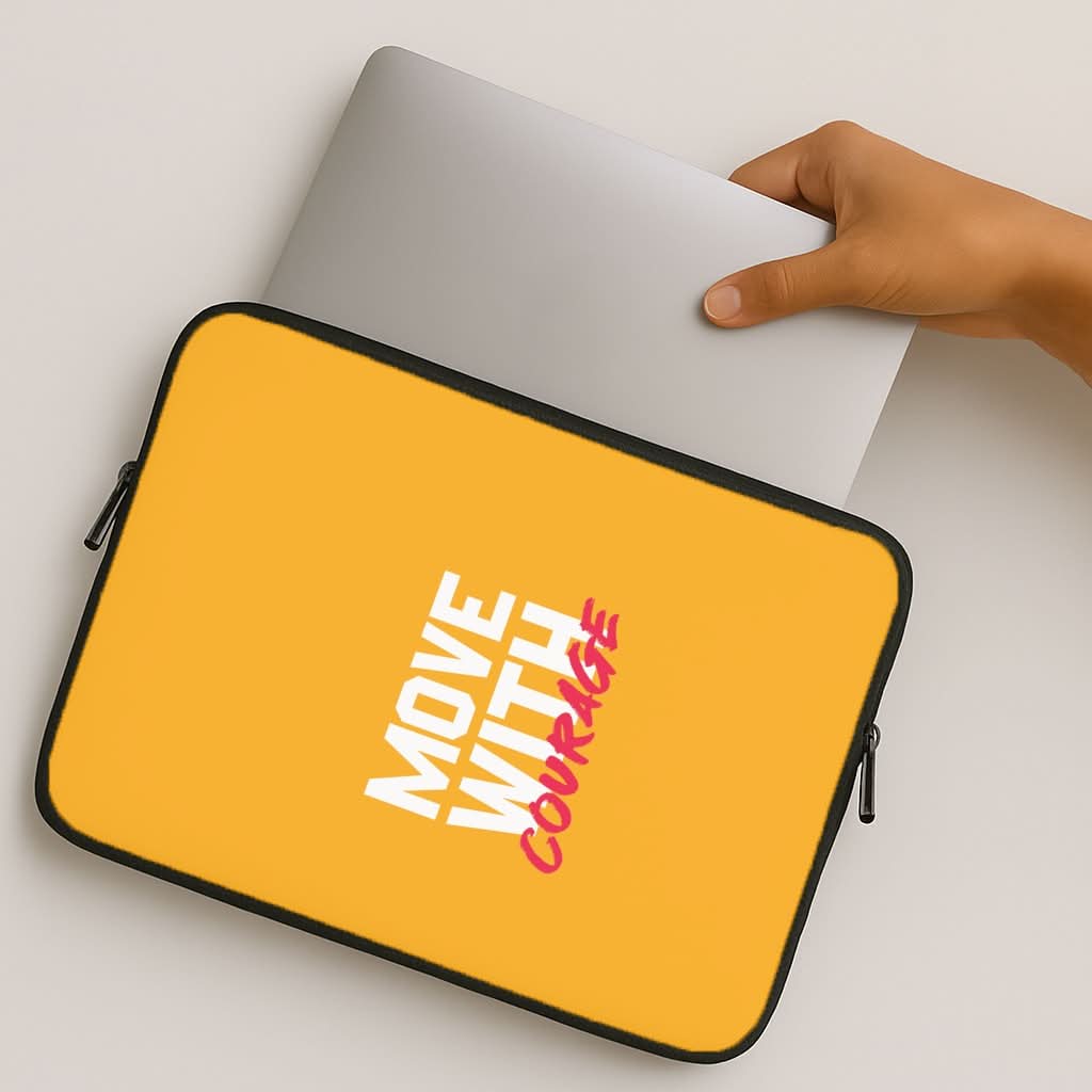 Move With Courage MacBook Cover