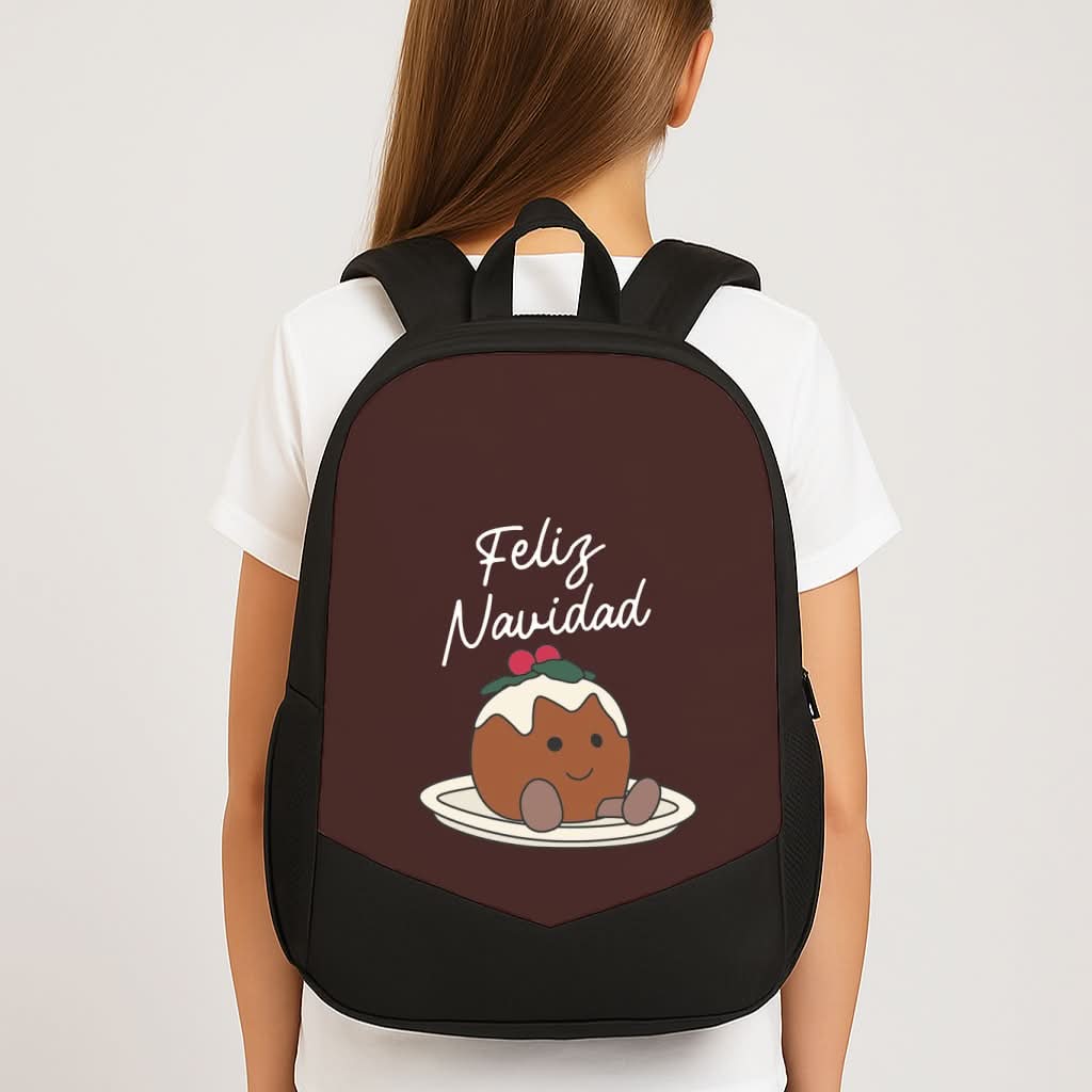 Christmas Pudding Plush School Bag