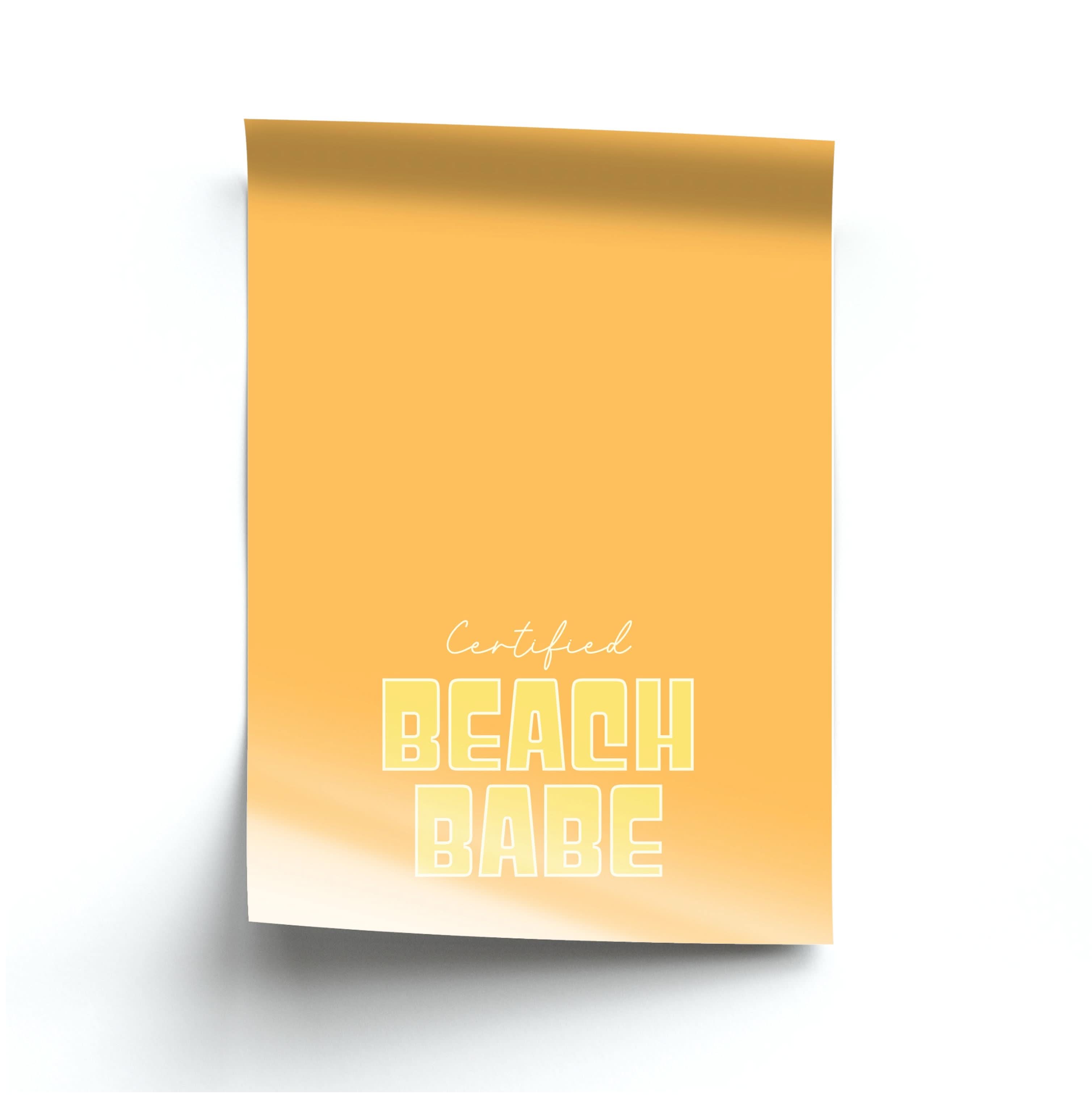Certified Beach Babe Poster