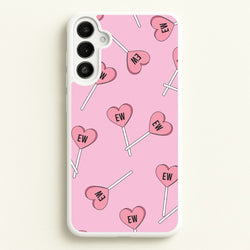 Ew Love Heart Lolipops Pattern Galaxy A36 Case