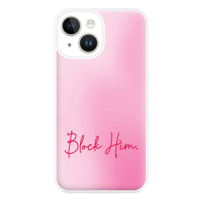 Block Him Pink Gradient iPhone 14 Case