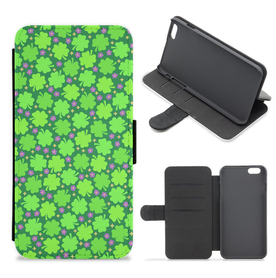 Clover Patterns - Foliage Flip / Wallet Phone Case