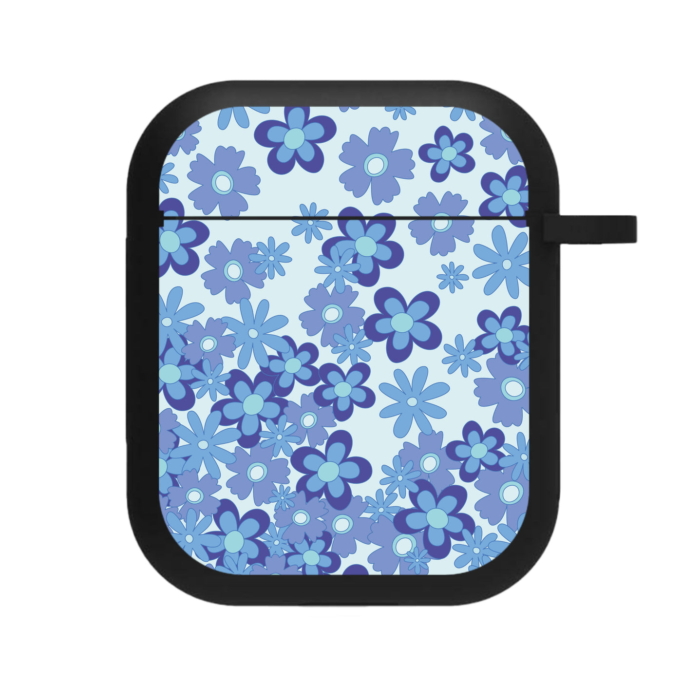 Blue Flowers - Floral Patterns AirPods Case