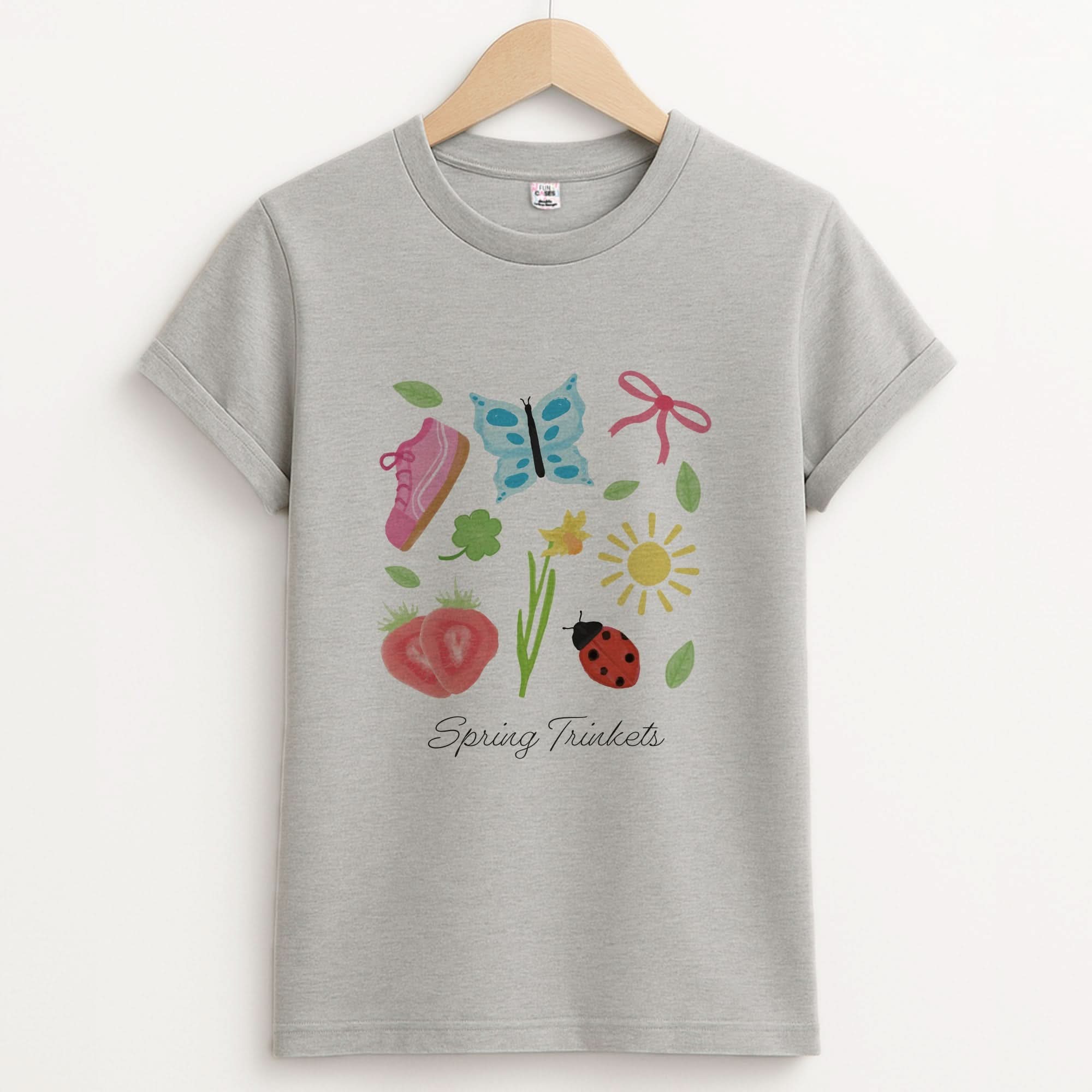 Tiny Trinkets Unisex Grey T-Shirt