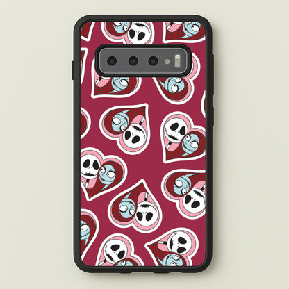 J And S Heart Pattern Galaxy S10 Case