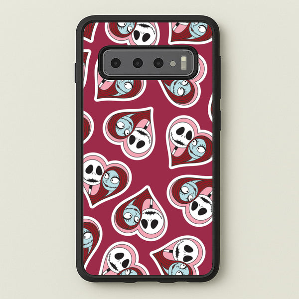 J And S Heart Pattern Galaxy S10 Case