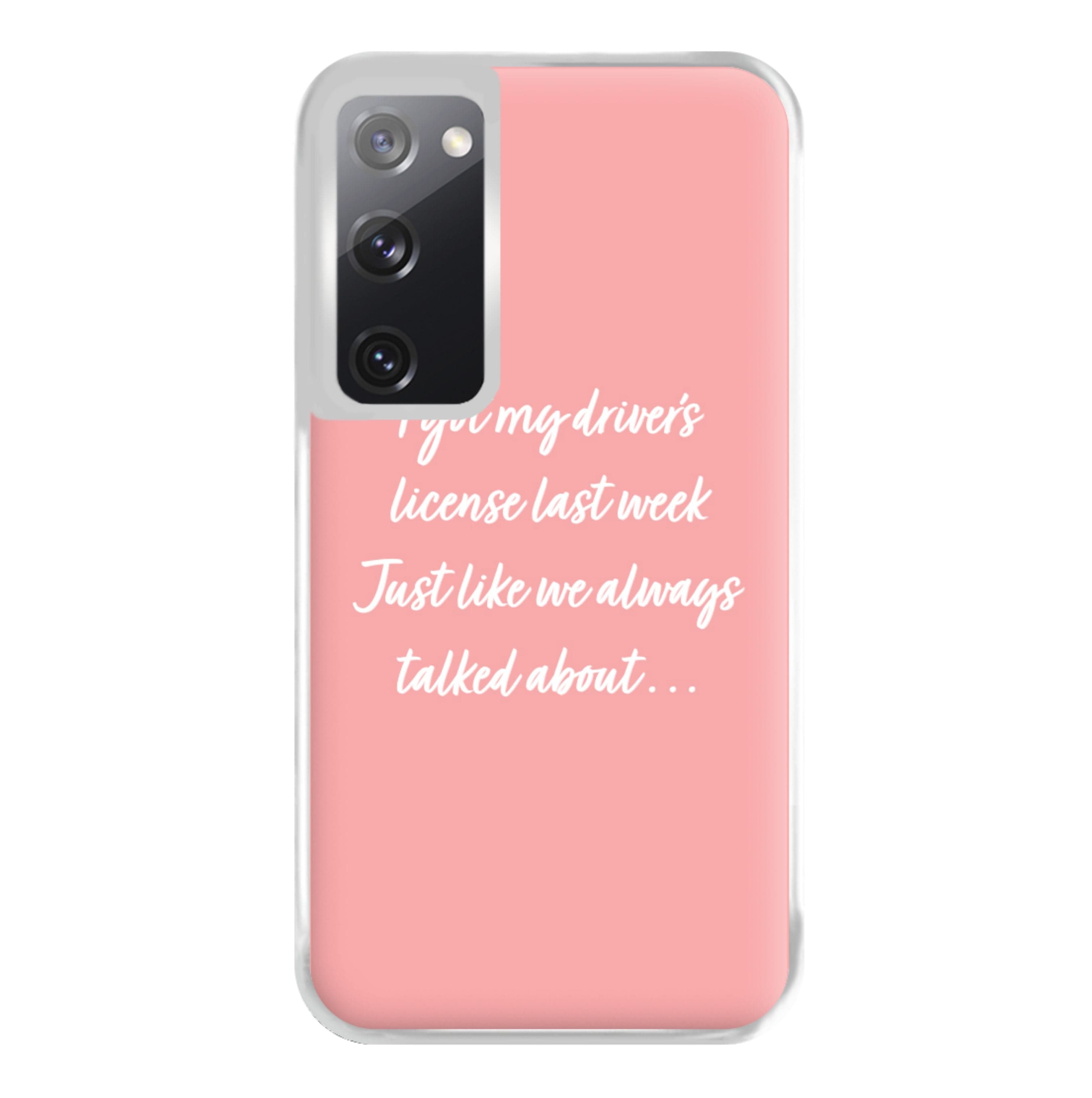 Drivers License Lyrics - Olivia TikTok Phone Case