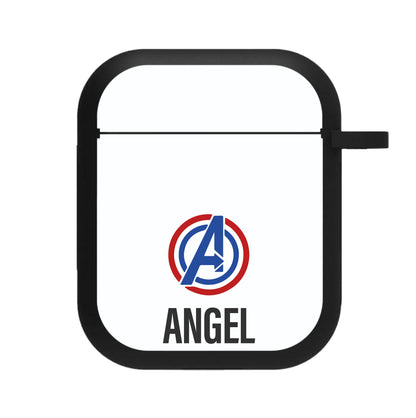 Superheroes Symbol - Personalised Superhero Comic AirPods Case