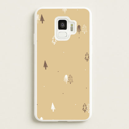 Minimal Christmas Trees Pattern Galaxy S9 Case