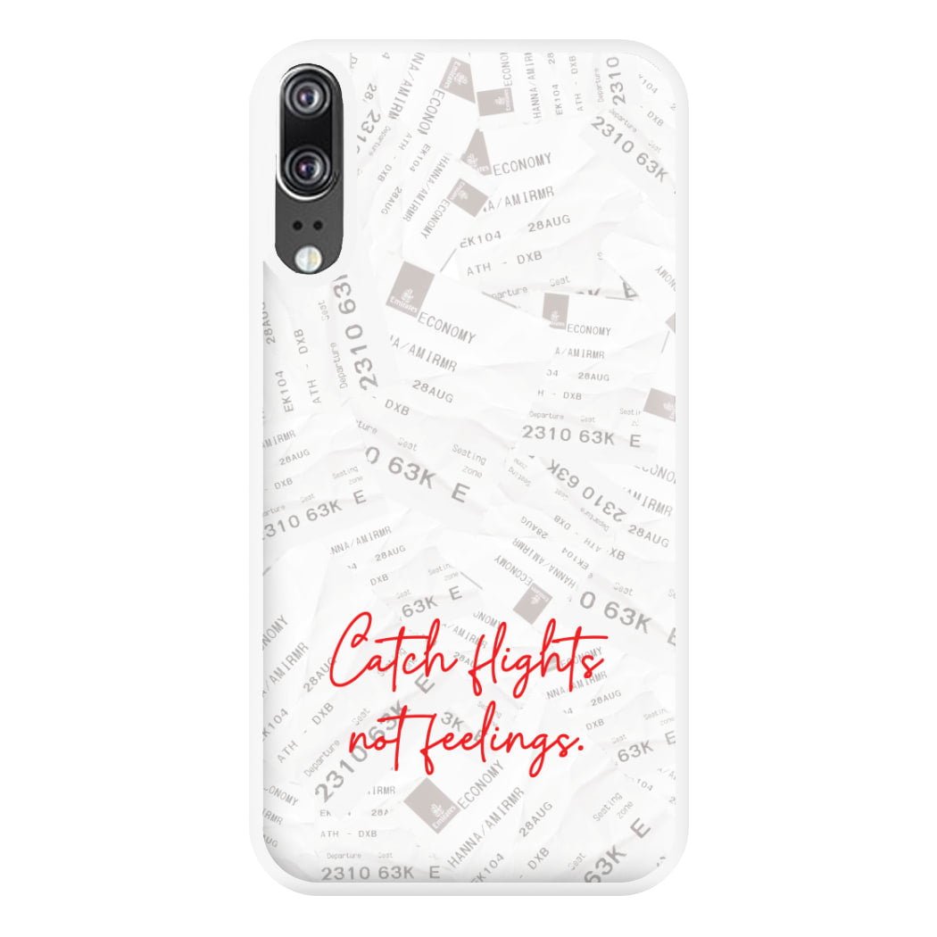 Catch Flights Not Feelings Collage Huawei P20 Case